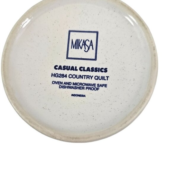 Mikasa Casual Classics Country Quilt HG284 14 Oz Porcelain Mug Cup – Set of 2 - Picture 14 of 16